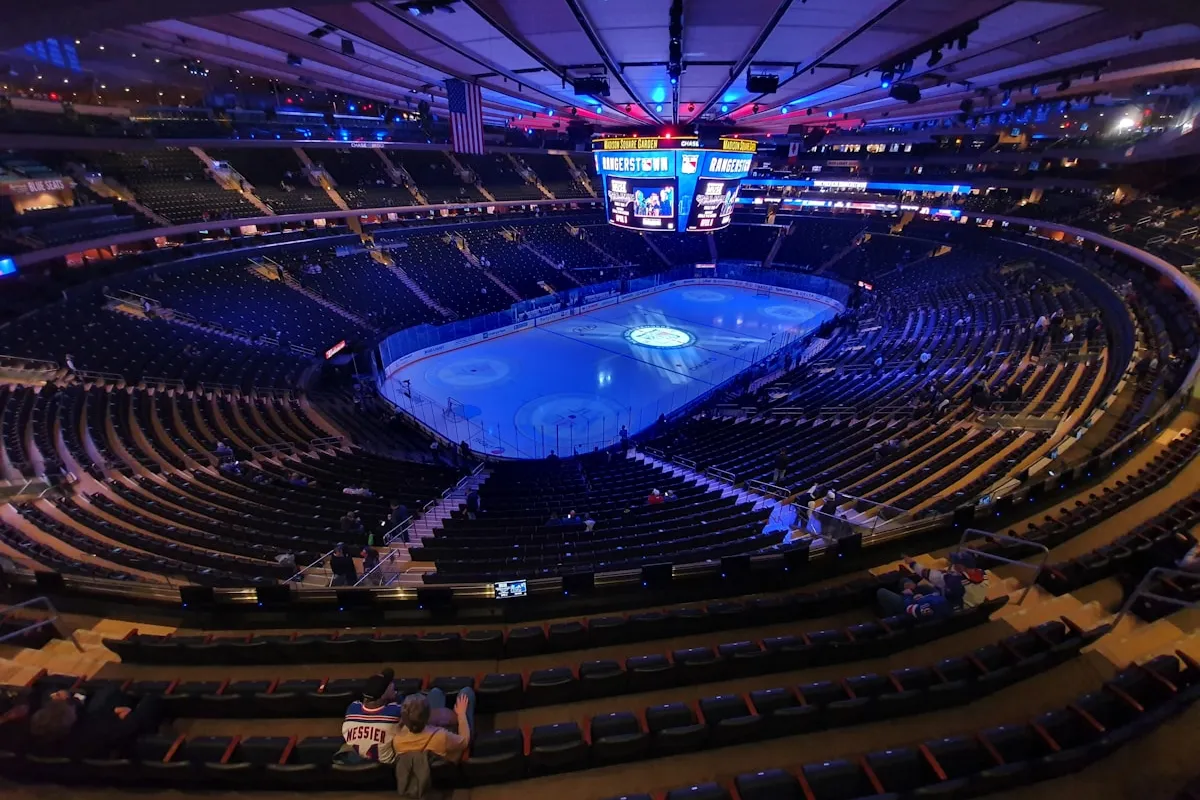 Les tribunes du Madison Square Garden